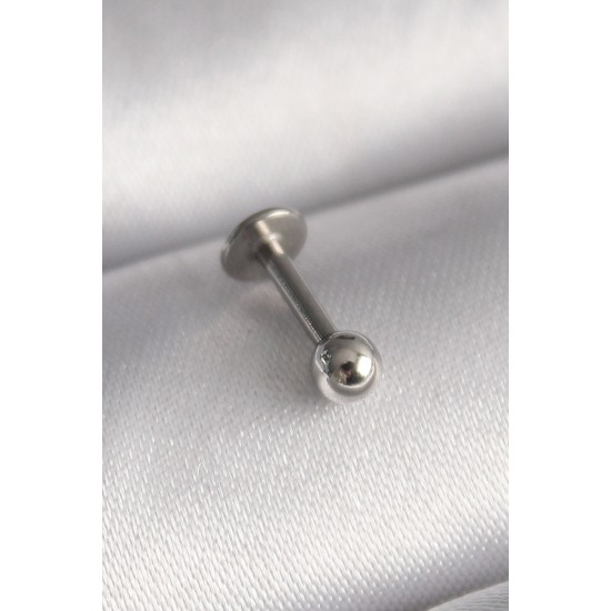 316L Çelik Gümüş Renk Topçuk Piercing 316L Çelik Gümüş Renk Topçuk Piercing