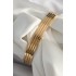 316L Çelik Gold Renk 4'lü 60 mm Ajda Model Kadın Bilezik