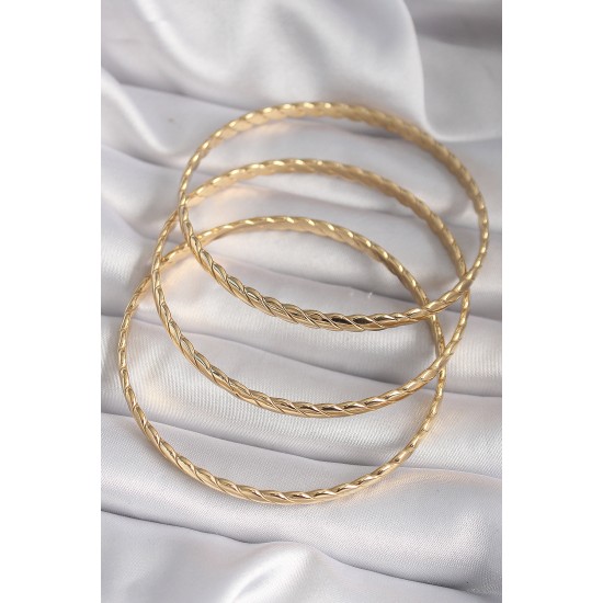 316L Çelik Gold Renk 60 mm Burma Ajda Model Kadın Bileklik 316L Çelik Gold Renk 60 mm Burma Ajda Model Kadın Bileklik