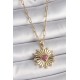316L Çelik Gold Renk Pembe Zirkon Taşlı Kalp İşleme Madalyon Model Kadın Kolye 316L Çelik Gold Renk Pembe Zirkon Taşlı Kalp İşleme Madalyon Model Kadın Kolye