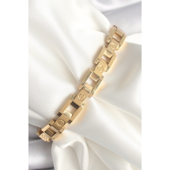 316L Çelik Gold Renk Unisex Bileklik 316L Çelik Gold Renk Unisex Bileklik