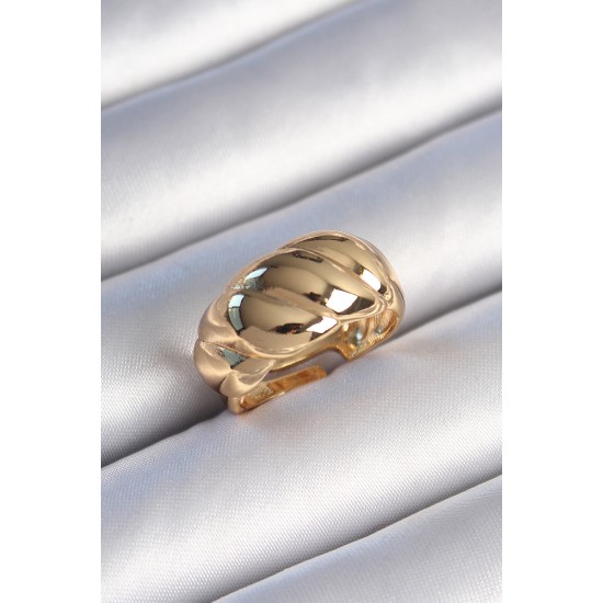 Pirinç Gold Renk Sarmal Model Kadın Yüzük Pirinç Gold Renk Sarmal Model Kadın Yüzük
