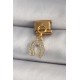 316L Çelik Gold Renk Sallantı Zirkon Taşlı Nal Model Nomination Charm 316L Çelik Gold Renk Sallantı Zirkon Taşlı Nal Model Nomination Charm
