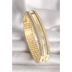 Pirinç Gold Renk Zirkon Taşlı Bileklik