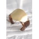 Kahverengi Mermer Desen Akrilik Plastik Gold Daire Plaka Model Vintage Kadın Bilezik Kahverengi Mermer Desen Akrilik Plastik Gold Daire Plaka Model Vintage Kadın Bilezik