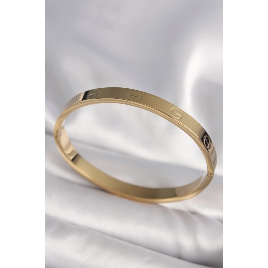 316L Çelik Gold Renk Cartier Model Kadın Kelepçe 316L Çelik Gold Renk Cartier Model Kadın Kelepçe
