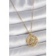 316L Çelik Gold Renk Zincr Mavi Taşlı Lotus Model Kadın Kolye 316L Çelik Gold Renk Zincr Mavi Taşlı Lotus Model Kadın Kolye