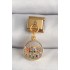 316L Çelik Gold Renk Sallantı Renkli Zirkon Taşlı Göz Model Nomination Charm
