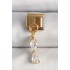 316L Çelik Gold Renk Sallantı Zirkon Taşlı Kurdele Model Nomination Charm