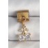 316L Çelik Gold Renk Sallantı Zirkon Taşlı Kiraz Model Nomination Charm