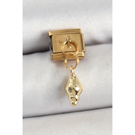 316L Çelik Sallantılı Deniz Kabuğu Model Gold Renk Nomination Charm 316L Çelik Sallantılı Deniz Kabuğu Model Gold Renk Nomination Charm