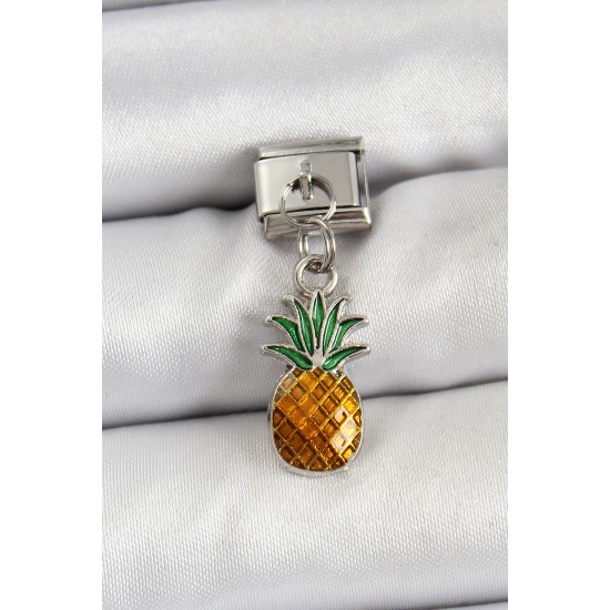 316L Çelik Sallantılı Ananas Model Gümüş Renk Nomination Charm 316L Çelik Sallantılı Ananas Model Gümüş Renk Nomination Charm