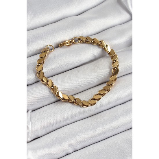 316L Çelik Arpa Model Gold Renk Kadın Bilekik 316L Çelik Arpa Model Gold Renk Kadın Bilekik
