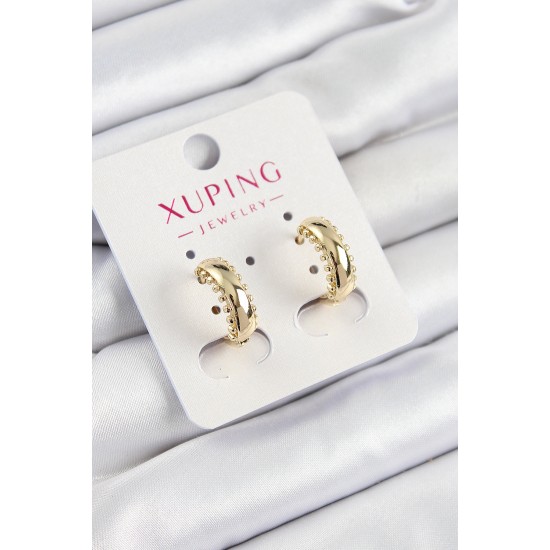 Xuping Çit Halka Model Gold Renk Kadın Küpe Xuping Çit Halka Model Gold Renk Kadın Küpe
