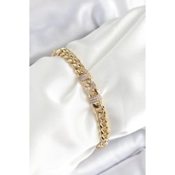 Xuping Pirinç Klasik Zincir Model Gold Renk Kadın Bileklik