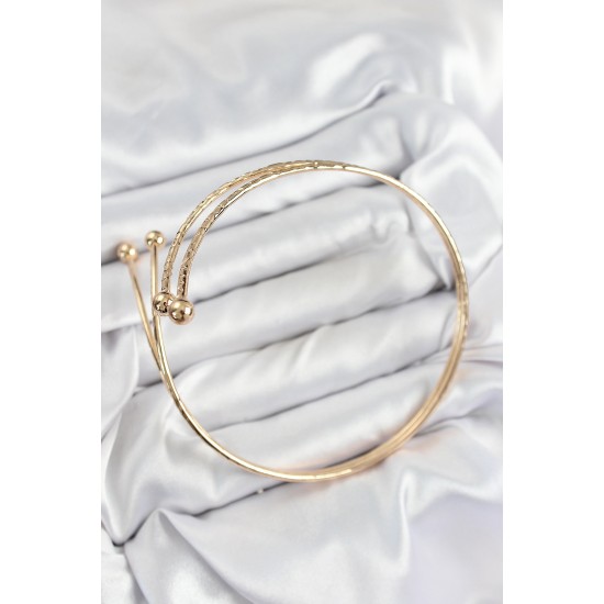 Pirinç Topcuk Model Gold Renk Kadın Pazu Bileklik Pirinç Topcuk Model Gold Renk Kadın Pazu Bileklik