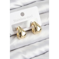 Pirinç Halka Model Gold Renk Kadın Küpe
