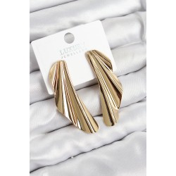 Pirinç Tül Model Gold Renk Kadın Küpe