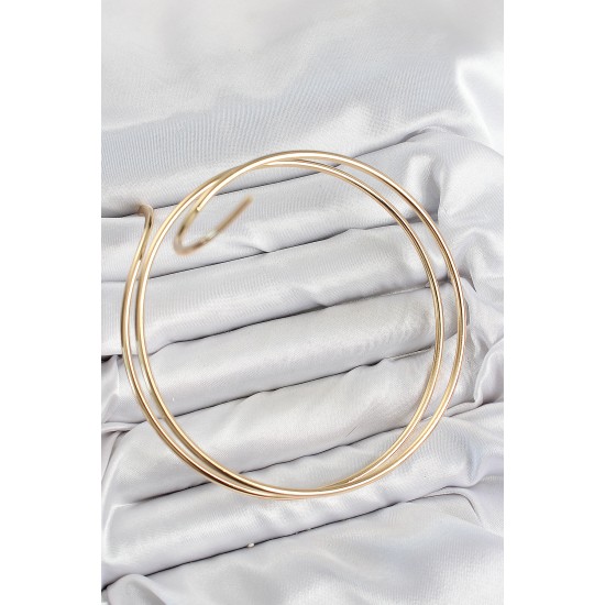 Pirinç Sarmal Model Gold Renk Pazu Bileklik