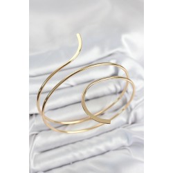 Pirinç Sarmal Model Gold Renk Pazu Bileklik