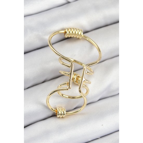 Pirinç Halkalı Model Gold Renk Kıkırdak Küpe Pirinç Halkalı Model Gold Renk Kıkırdak Küpe