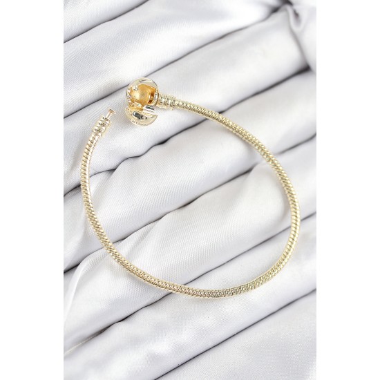 Pirinç Charm Topcuk Model Gold Renk Kadın Bileklik Pirinç Charm Topcuk Model Gold Renk Kadın Bileklik