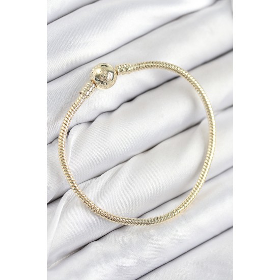 Pirinç Charm Topcuk Model Gold Renk Kadın Bileklik Pirinç Charm Topcuk Model Gold Renk Kadın Bileklik