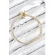 Pirinç Charm Zirkon Taşlı Taç Model Gold Renk Kadın Bileklik Pirinç Charm Zirkon Taşlı Taç Model Gold Renk Kadın Bileklik