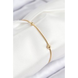 316L Çelik Topcuk Model Gold Renk Kadın Bileklik