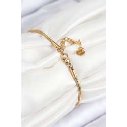 316L Çelik Göz Charm Model Gold Renk Kadın Bileklik