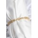 Pirinç VIP Seri Gold Renk Oval Sıralı Kadın Bileklik Pirinç VIP Seri Gold Renk Oval Sıralı Kadın Bileklik
