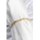 Pirinç VIP Seri Gold Renk Zincir Model Kalpli Zirkon Taşlı Kadın Bileklik Pirinç VIP Seri Gold Renk Zincir Model Kalpli Zirkon Taşlı Kadın Bileklik