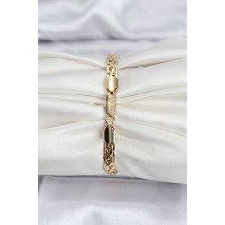 14K Gold Renk Kaplama Lazer Zincir Model CM Kadın Bileklik