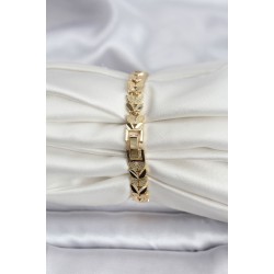 14K Gold Renk Kaplama Başak Model CM Kadın Bileklik