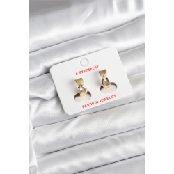 14K Gold Renk Kaplama CM Kadın Küpe