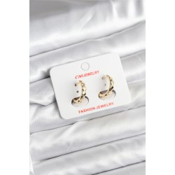 14K Gold Renk Kaplama CM Kadın Küpe