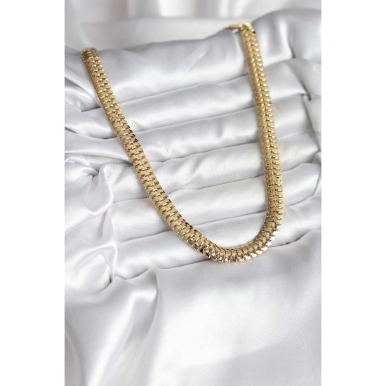 14K Gold Renk Kaplama Zincir Modelli CM Kadın Kolye