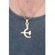 Gold Renk Metal Orak ve Balta Figürlü Erkek Kolye Gold Renk Metal Orak ve Balta Figürlü Erkek Kolye