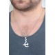 Silver Renk Metal Orak ve Balta Figürlü Erkek Kolye Silver Renk Metal Orak ve Balta Figürlü Erkek Kolye