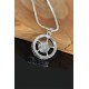 Medusa Tasarım Silver Renk Zincirli Erkek Kolye Medusa Tasarım Silver Renk Zincirli Erkek Kolye
