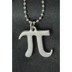 Pi Sayısı Tasarımlı Metal Erkek Kolye