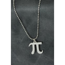 Pi Sayısı Tasarımlı Metal Erkek Kolye