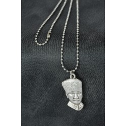 Atatürk Figürlü Metal Erkek Kolye