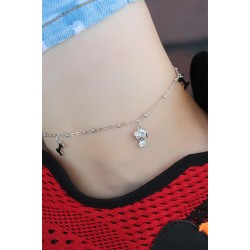 Zirkon Taşlı Silver Renk Kaplama Hal Hal