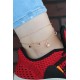 Kristal Taşlı Halkalı Rose Renk Çift Zincirli Hal Hal
