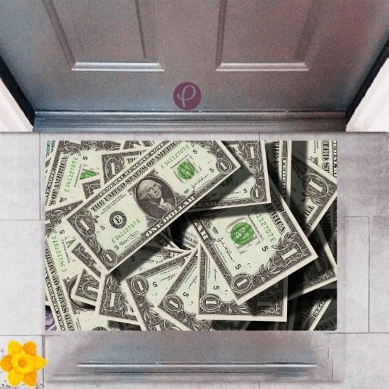 Kapı Önü Paspası Dekoratif Dijital Baskı Dolar P-2331 Kapı Önü Paspası Dekoratif Dijital Baskı Dolar P-2331