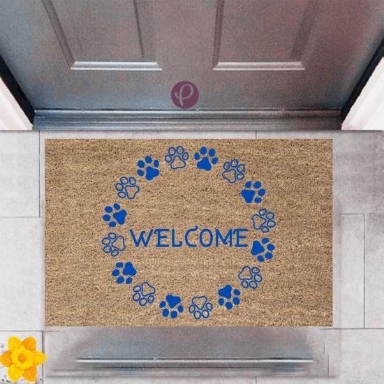 Kapı Önü Paspası Dekoratif Dijital Baskı Welcome P-2472 Kapı Önü Paspası Dekoratif Dijital Baskı Welcome P-2472