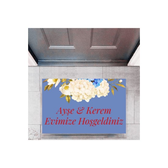 Kapı Önü Paspası Dekoratif Dijital Baskı Evimize Hoşgeldiniz P-2455 Kapı Önü Paspası Dekoratif Dijital Baskı Evimize Hoşgeldiniz P-2455