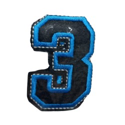 Aplike Ütü İle Yapışan 3 Rakamı  Arma 2,5x4 cm