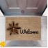 Kapı Önü Paspası Dekoratif Dijital Baskı Welcome P-2427